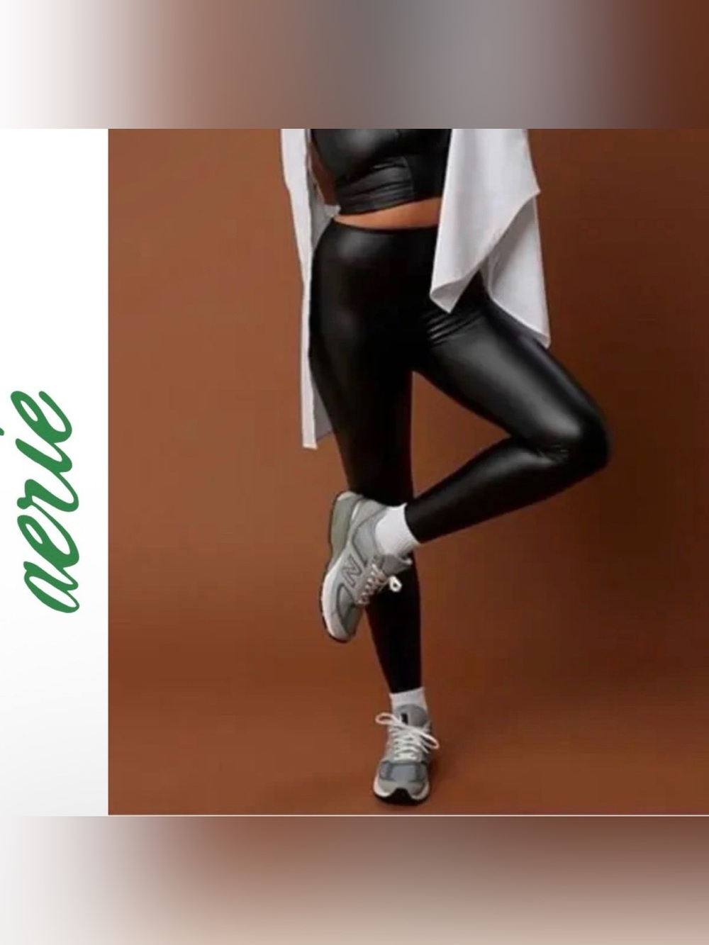 OFFLINE By Aerie ~ Real Luxe Faux Leather Legging || Black || Medium || NWT